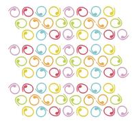 FOMIYES 100 Marqueurs de Mailles en Spirale Métal Coloré pour Tricot et Crochet, 100 Pièces, Accessoire Polyvalent, Compact et Portable pour Suivi de Projet Créatif, Arrêts de Couture