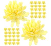 FOMIYES 100 Pièces Diffuseur de Parfum Maison Mini de Fleur Jaune en PE, Accessoire Décoratif et Créateur D'arôme Naturel pour Bureau et Voiture