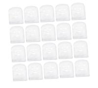 FOMIYES 100 pièces Masque Facial Pré-découpée pour Spa et Soins Visage Fine Blanche Grimace Adaptée Boue et Traitements Haute Fréquence