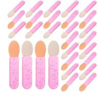 FOMIYES 100 Pièces Mini Makeup Brush Kit Compact Eyeshadow Stick And Lip Brush Set For Travel Party Festival Easy Blending And Concealer Application