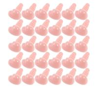 FOMIYES 100 Pièces Nez de Sécurité Cœur en Plastique Rose