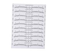 FOMIYES 100pièces Règle à Sourcils Incurvée Mesure Flexible Pour Sourcils Outil Professionnel Portable