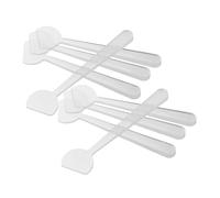 FOMIYES 100pièces Spatule Cosmétique Plastique pour Mélanger Masques et Crèmes Visage Petite Cuillère Doseuse pour Application de Lotions et Soins du Visage