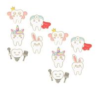 FOMIYES 10pièces Broche Dent Cartoon De Épingle Drôle Et Résistante Pour Vêtements Accessoires Décoration Pour Pulls Et Foulards