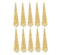 FOMIYES 10pièces Claws Pour Cosplay Accessoires De Décoration Pour Doigts Anneaux De Faux Ongles Dorés Pour Performances Jeu De Rôle