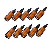 FOMIYES 10pièces Flacons Compte-gouttes Verre pour Liquides Essentiels et Huiles Corporelles avec Distributeurs à Compte-gouttes Pratiques