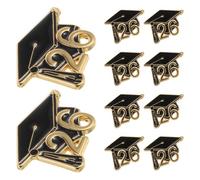 FOMIYES 10pièces Lot de Broches de Remise de Diplôme Forme de Toque pour Enseignants et Élèves à Porter sur Vêtements Chapeaux ou Sacs à Dos