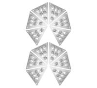 FOMIYES 12 Pièces Clip D'empalement Acoustique Triangulaire en Acier Carbone pour Fixation Facile des Panneaux Acoustiques sur Murs et Plafonds, pour Studios et Salles de Conférence