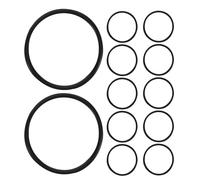 FOMIYES 12 Pièces Élastiques Antichoc en Caoutchouc Noir pour Microphone à Condensateur, Installation Rapide et Absorption des Vibrations en Environnement D'enregistrement