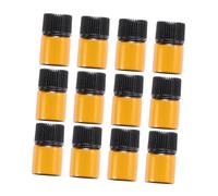 FOMIYES 12 Pièces Flacons Verre Mini avec Réducteur Orifice pour Huiles Essentielles et Chimie Flacons Voyage Parfum Vidés Portable