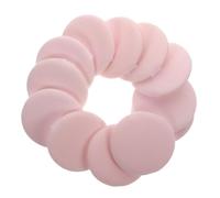 FOMIYES 12 pièces Lot de Éponges Rondes pour Visage Usage Sec et Humide Applicateurs Doux avec Ruban Accessoire Maquillage