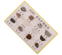 FOMIYES 12 Spécimens de Roches Minérales Compactes pour Collection Kit D’Échantillons de Roche Ensemble Pédagogique Portable Adapté aux Cours de Géologie Expériences en Laboratoire