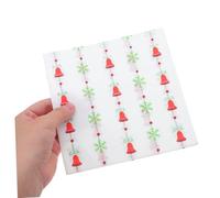 FOMIYES 120pièces Serviettes De Noël Papier Décoratives Design Unique Forme De Cloche Jetables Pour Fêtes Et Célébrations