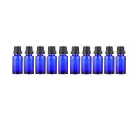 FOMIYES 12pièces Lot De Flacons Vides Verre Bleu Pour Huiles Essentielles Emballage Cosmétique