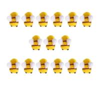 FOMIYES 15 Pièces Abeilles Miniatures en Feutrine de Laine Décorations Douces pour Chapeaux et Vêtements Accessoires DIY pour Loisirs Créatifs Couleurs Vives Ornement Peluche Compact