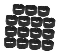 FOMIYES 15 pièces Brassards de Deuil Noirs Élastiques Lot pour Funérailles Cérémonies Commémoratives Respect Aux Défunts et Confortable