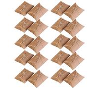 FOMIYES 150pièces Boîtes Papier avec Ficelle Petites Boîtes à Bonbons Oreiller à Bijoux et Bonbons à Dragées avec Ficelle à Chocolats Kraft Mini Oreiller