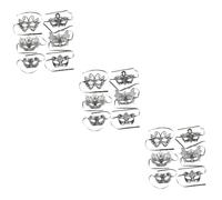 FOMIYES 18 pcs Masque Vintage Unisexe pour Halloween et Déguisées Masque Demi Visage Style Rétro pour Hommes Accessoire Carnaval et Cosplay