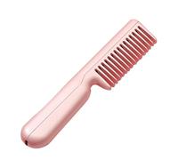 FOMIYES 1ensemble Brosse Lissante Portable Chauffante Usb Mini Lisseur Électrique De Voyage Rose Pour Cheveux Lisses Et Pratique Pour Déplacements Domicile