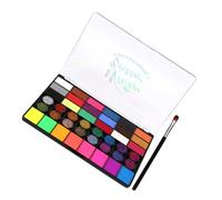 FOMIYES 1ensemble Kit De Peinture Faciale Portable Couleurs Ensemble De Maquillage Aquatique Pour Adultes Pour Halloween Compétitions Sportives Et Performances