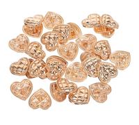 FOMIYES 1ensemble Lot de Boutons à Coudre Métal Doré Forme Cœur pour Vêtements Style Chic Résistants Corrosion Décoratifs et Durables