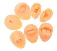 FOMIYES 1ensemble Modèle De Pratique De Piercing Silicone Souple Oreilles Nez Langue Outil De Formation Et Affichage Réaliste Pour Acupuncture Et Piercing