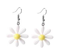 FOMIYES 1Paire Boucles Oreilles de Fleurs de Marguerites Colorées pour Accessoire de Mode Chic Parfaites pour Toutes Occasions