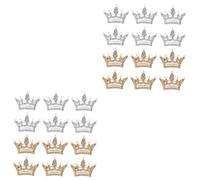 FOMIYES 2 ensembles Broche Couronne Broche De Poitrine Couronne Broche Pince À Épingle Broche De Revers Pour Femme Broche Pour Femme Broche De Revers Couronne Broche Pour 12 pièces * 2
