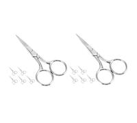 FOMIYES 2 Ensembles Ciseaux En Acier Inoxydable Fixations Grille- Domestique Support À Col De Cygne Sourcils Outils Sans Fil Tableau De Bord Petit Abat-Jour Photo Déchargeur De 6 pièces * 2