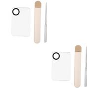 FOMIYES 2 Ensembles De Grattoir À Fond De Teint Mélangeur À Spatule Cosmétique Tiges De Mélange Multifonctions Spatule À Plaque De Maquillage Spatule À Agitation De Maquillage Tige De