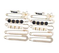 FOMIYES 2 Ensembles Ensemble De Broches De Taille Broche Épingles De Vêtements Pince À Pour Pantalon Châle Châles Pour Femmes Goupille D'écharpe Strass 6 Pièces * 2