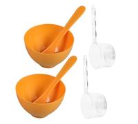 FOMIYES 2 ensembles Set de Bols de Mélange pour Masque Facial DIY PP Kit Doutils pour Soins Visage Portable et pour Maison et Voyage