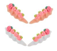FOMIYES 2 Ensembles Toe Separators For Pedicure With Strawberry Decor Silicone Toenail Spacers For Nail Art Flexible Toe Alignment Spacer Precise Separation And Smudge Prevention