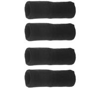 FOMIYES 2 Paires Bracelets de Fitness en Coton Polyester Noir Protection du Poignet, Faciles à Utiliser pour L'entraînement et L'exercice Sportif