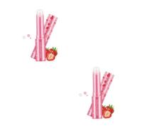 FOMIYES 2 Pièces à Hydratant Fraise Naturelle Soin Nourrissant Réparateur Lisseur de et Doux Protection Longue Durée