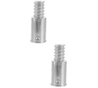 FOMIYES 2 pièces Adaptateur Manche Balai à Pointe Filetée Antirouille Embout Raccord Compatible Multiples pour Nettoyage Sols Plafonds Accessoire Robuste et Facile à Installer