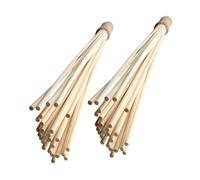 FOMIYES 2 Pièces Bamboo Handheld Massage Sticks For Neck Shoulder Back And Legs Wooden Tapping Therapy Tool For Muscle Relaxation And Body Fatigue Relief Portable