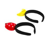 FOMIYES 2 Pièces Banana And Strawberry Fruit Headbands Cartoon Hair Hoops For Halloween Christmas Party Live Stream Accessories