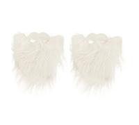 FOMIYES 2 pièces Barbe Blanche Artificielle Longue Santa Claus Résistante et Réutilisable Accessoire Cosplay Père