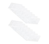 FOMIYES 2 pièces Boîte Maquillage Transparente Organisateur Fard Paupières Compartiments Rangement Vanity et Résistant Support Cosmétique Multifonction pour Maquillage