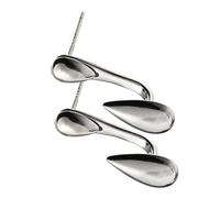 FOMIYES 2 pièces Boucles Oreilles Pendantes Femme Forme Design Élégant Bijoux Blanc Plaqué pour Soirée et Usage