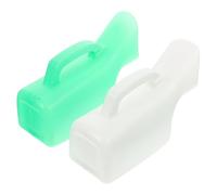 FOMIYES 2 pièces Bouteille Urinaire Féminine Réutilisable Urinoir Portable Pratique pour Voyage et Camping Protection Femme Lot de Blanc Vert