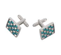 FOMIYES 2 Pièces Boutons de Manchette Carrés Colorée Bijoux Manchette Français Classique pour Homme Accessoires Formels pour Costume Affaires et Mariage