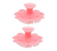 FOMIYES 2 Pièces Brosse de Massage pour Chevelu Brosse de Bain Silicone pour Cheveux Nourrisson Shampoing Croûtes Lait