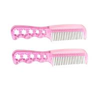 FOMIYES 2 pièces Brosse Démêlante pour Perruques et Poupées Brosse Fil Résistante et Rose Adaptée Aux Extensions Synthétiques et Bouclées
