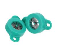 FOMIYES 2 Pièces Coupe-oignons Verts Multifonction Robuste et Pratique Outil de Cuisine Portable pour Émincer Légumes et Herbes Lame Résistante et Poignée Ergonomique