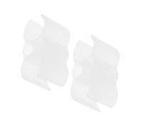 FOMIYES 2 pièces Double Pipe Wall Broom Holder Clips Plastic Clamps For Secure Broom And Dustpan Connection Organiser Space Saving Storage