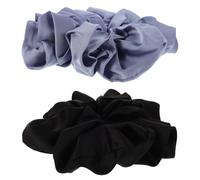 FOMIYES 2 Pièces Élastiques à Cheveux Géants pour Femmes et Filles en Tissu Doux, Style Français Élégant, Réduisent la Casse et Éliminent L'aplatissement, pour Dormir ou Danser