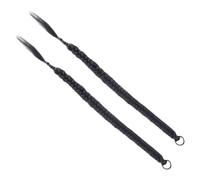 FOMIYES 2 pièces Extensions Queue de Cheval Tressée Naturelle pour Femme Perruque Tresse Longue et Classique Postiche Cheveux Tressés Polyvalent
