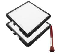 FOMIYES 2 Pièces Filtres de Collecteur de Poussière pour Ongles avec Brosse Filtre Réutilisable Haute pour Aspirateur de Poussière Ongles Compact et Portable pour Salon et Usage Domestique
